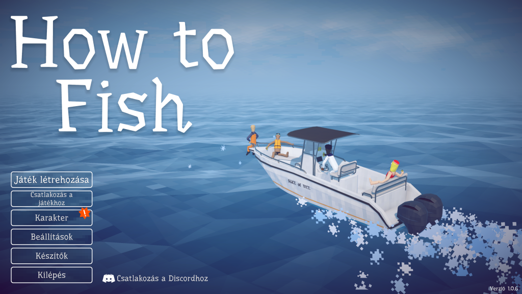 How to Fish magyarítás – teljes magyar főmenü