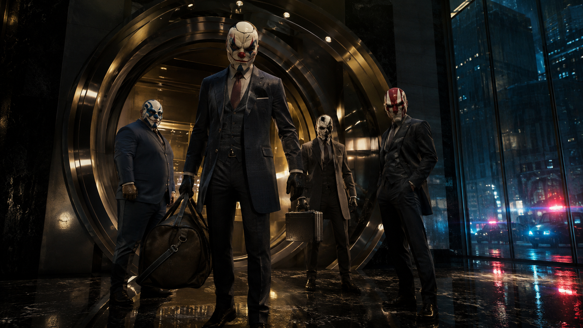 PAYDAY 3 – a maszkos csapat a bank páncélterménél
